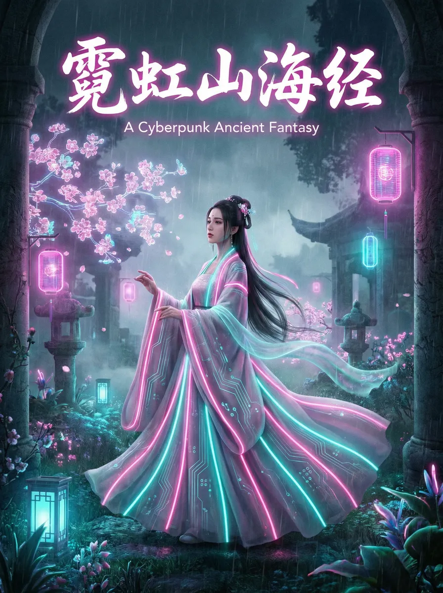 漂亮人妻被公日日躁 古风奇缘短剧 - 霓虹山海经海报